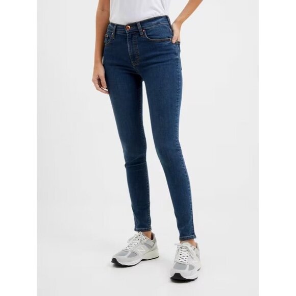 French Connection Women's Rebound Response Mid Rise Skinny Jeans Size 0 NWT - Picture 1 of 12
